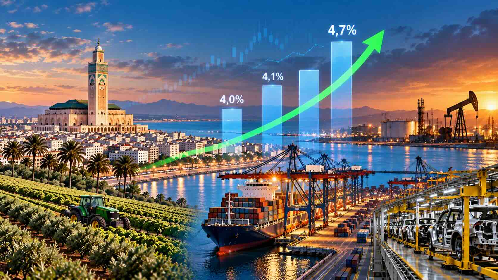 Economie marocaine : Le HCP prévoit une accélération de la croissance à 4,7% au quatrième trimestre